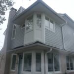 after construction photo of the side of home