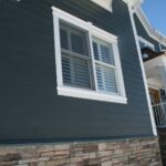 after construction photo of side of home
