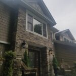 after construction photo of the front of home