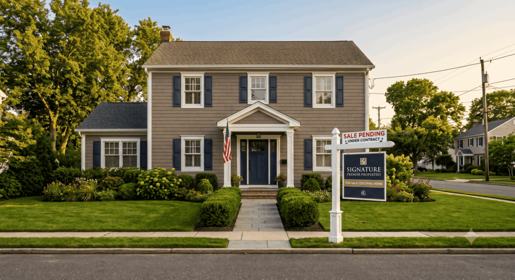 Suburban home with Hardie Siding